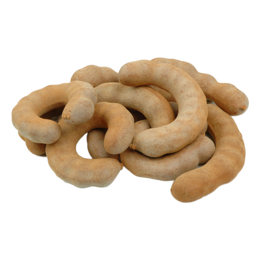 Fresh Tamarind Pods Wallpaper: Natural Brown Shells Background