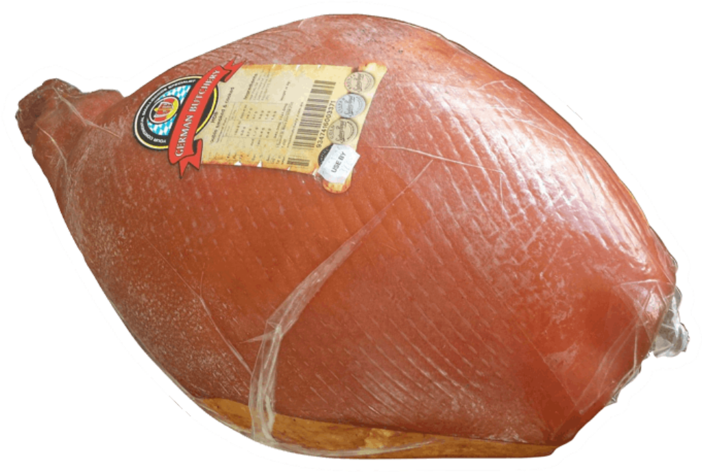 Fresh Vacuum-Sealed Ham: Brand Label & Ready-to-Use Packaging Wallpaper