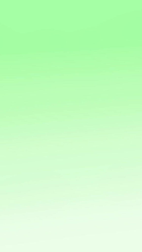 Minimalist gradient wallpaper with soft mint green fading to crisp white for calming screens