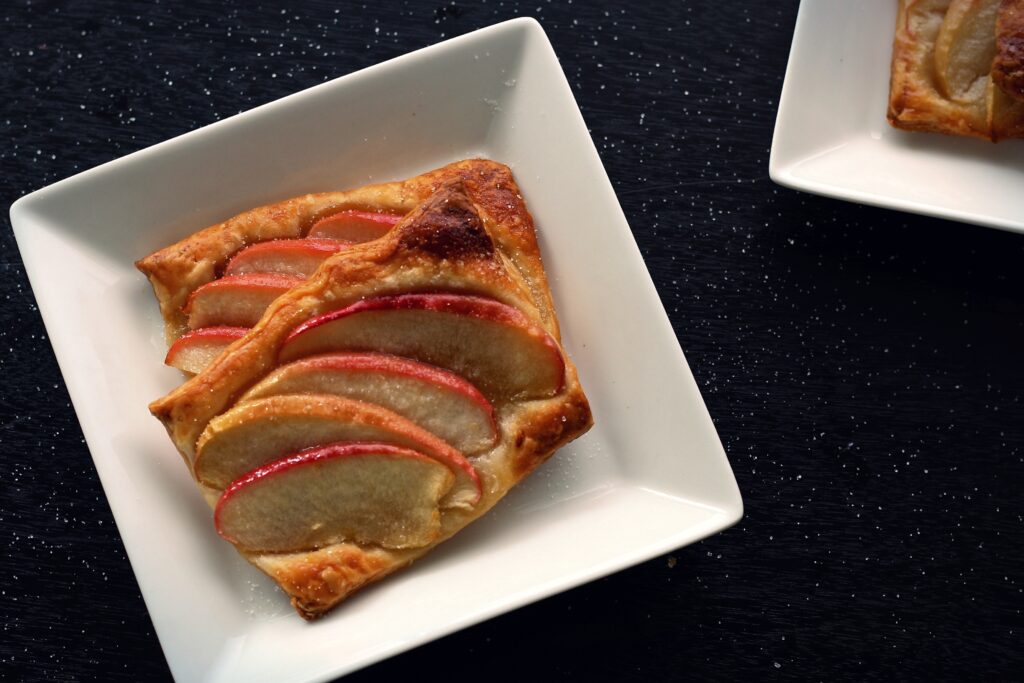 Freshly Baked Apple Pie Slice Wallpaper - Golden Crust Delight