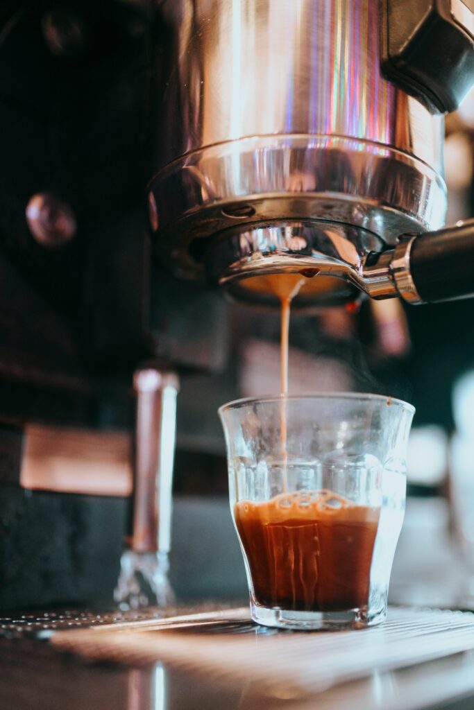 Close-Up Wallpaper of Rich Brewed Coffee in a Glass