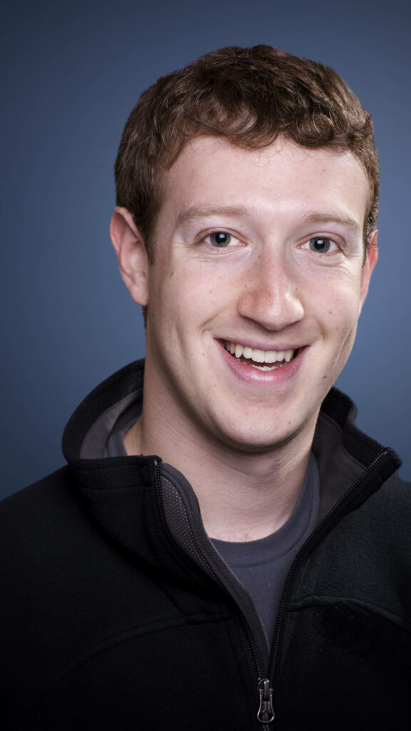 Mark Zuckerberg Portrait Wallpaper: Friendly & Approachable Design