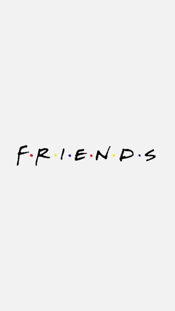 The Iconic Friends Logo Embraced by a Dreamy Pastel Ambiance Wallpaper