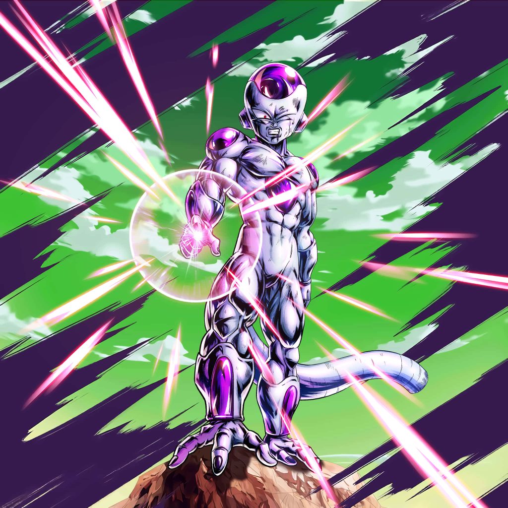 Frieza Final Form charging energy blast purple green dynamic Dragon Ball anime wallpaper