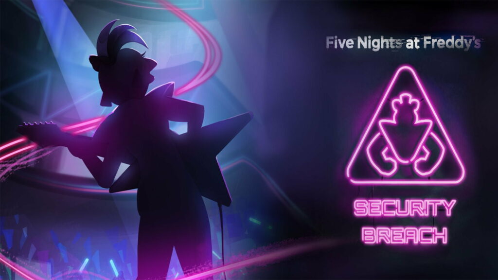 Immersive HD Wallpaper featuring Five Nights at Freddy's Security Breach: A Glimpse into the Haunting Nights at Freddy's