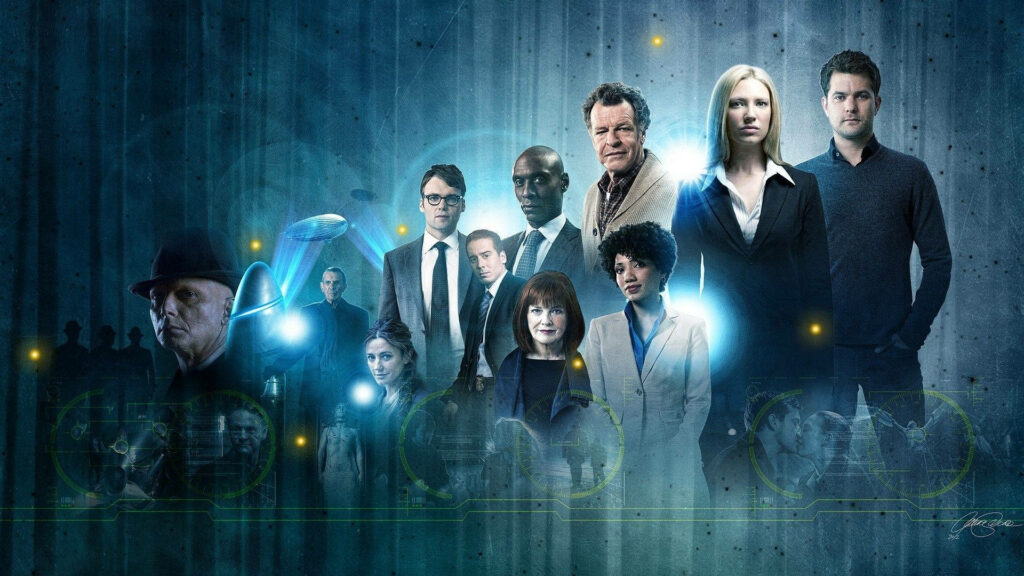 Fringe TV Series Cast Wallpaper: Key Characters in Sci-Fi Setting