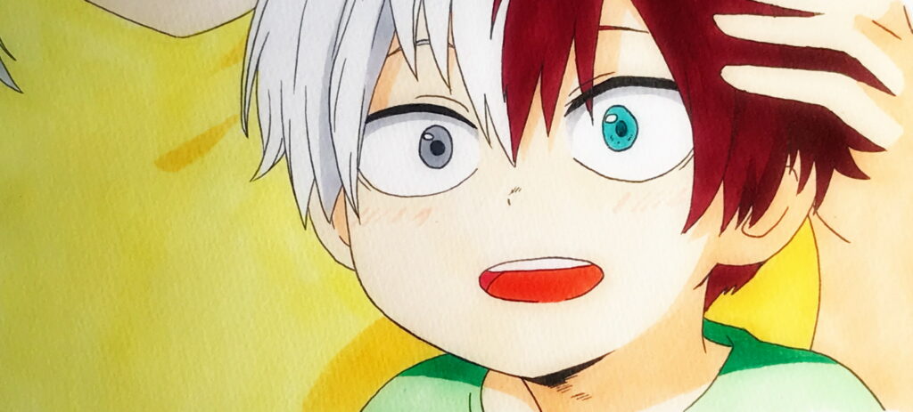 Chilling with the Icy-Hot Hero: Shoto Todoroki in Stunning QHD Wallpaper