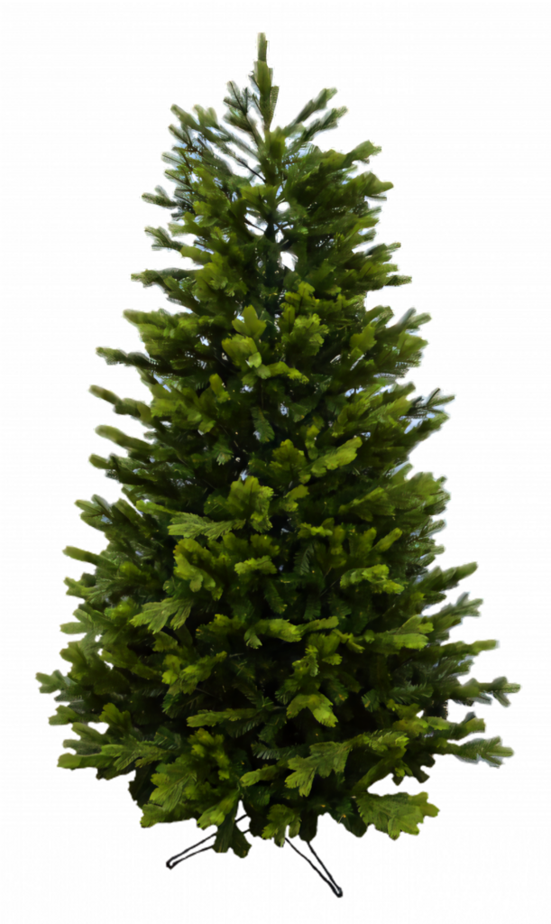 Realistic Frosted Artificial Christmas Tree for Holiday Décor Wallpaper