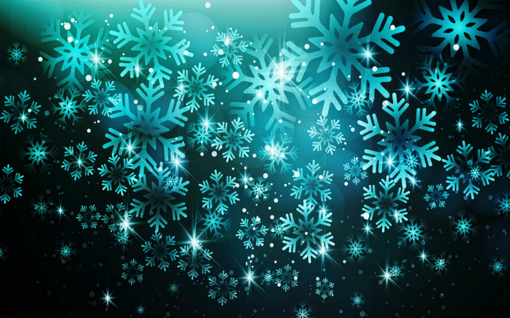 Frosty Kaleidoscope: Mesmerizing Abstract Winter Wonderland in 4K Wallpaper