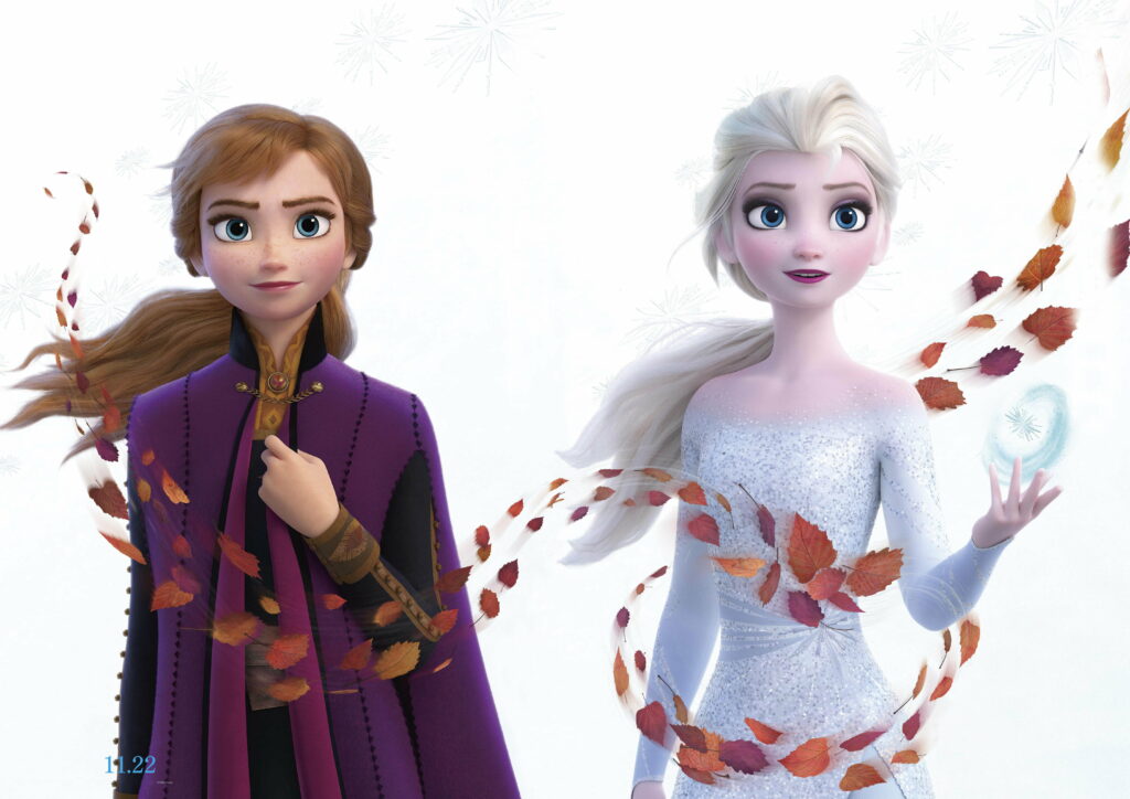 Magical Sisters Unite: A Stunning 5K Wallpaper from the Epic Frozen 2 Movie