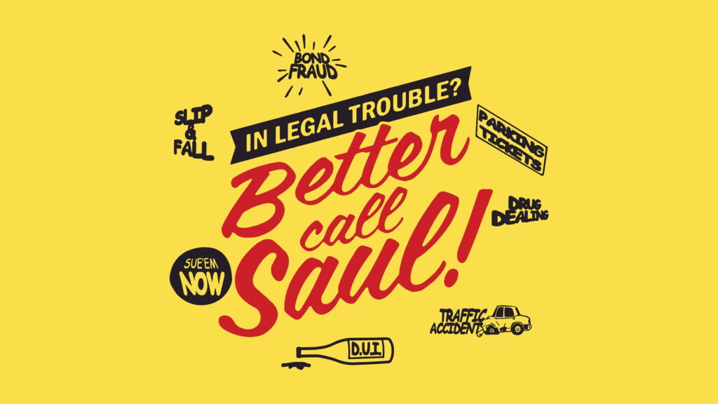 Better Call Saul 4K wallpaper bright yellow background minimalist graphic iconic show branding