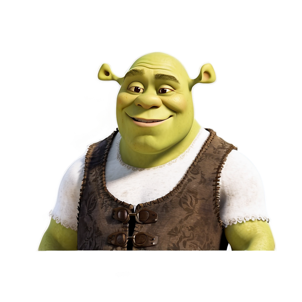 Vibrant Shrek Wallpaper: Humorous Iconic Character in Playful Pose
