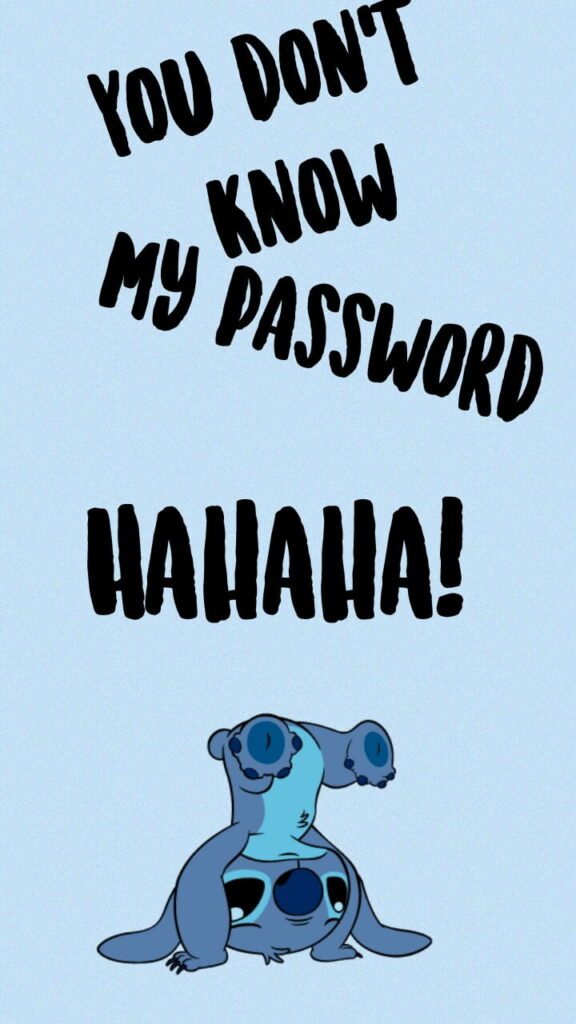 Funky Fun: Cutely Cartoonish Stitch Lockscreen HD Wallpaper