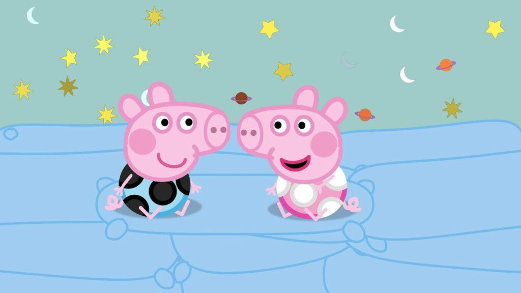 Best Friends Forever: Peppa Pig and George's Playful Adventures Wallpaper