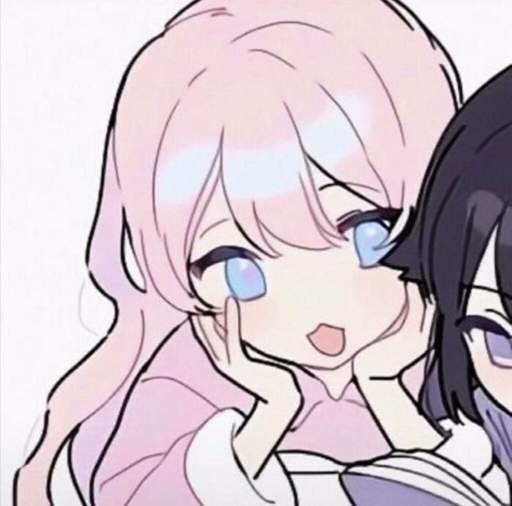 Cheerful Anime PFP Wallpaper: Cute Pastel Friends Design