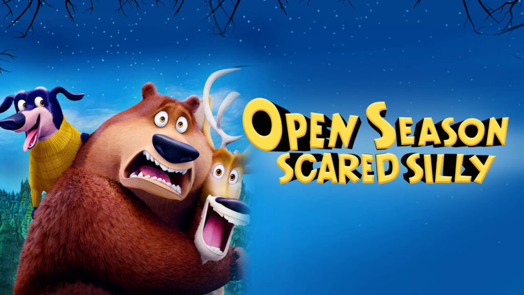 Open Season: Scared Silly Wallpaper - Boog, Elliot & Dog's Comedic Expressions