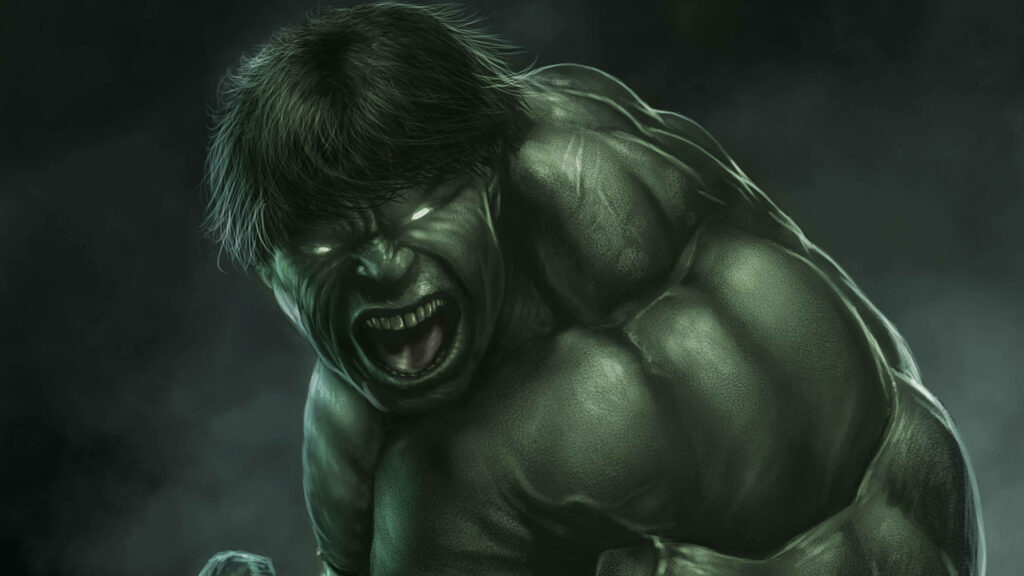 Furious Hulk 4K Wallpaper: Intense Strength & Glowing Eyes