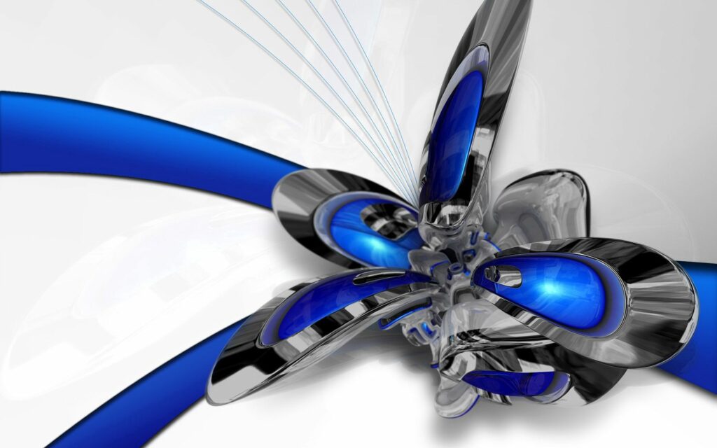 Futuristic 1920x1200 Wallpaper with Abstract Metallic Design