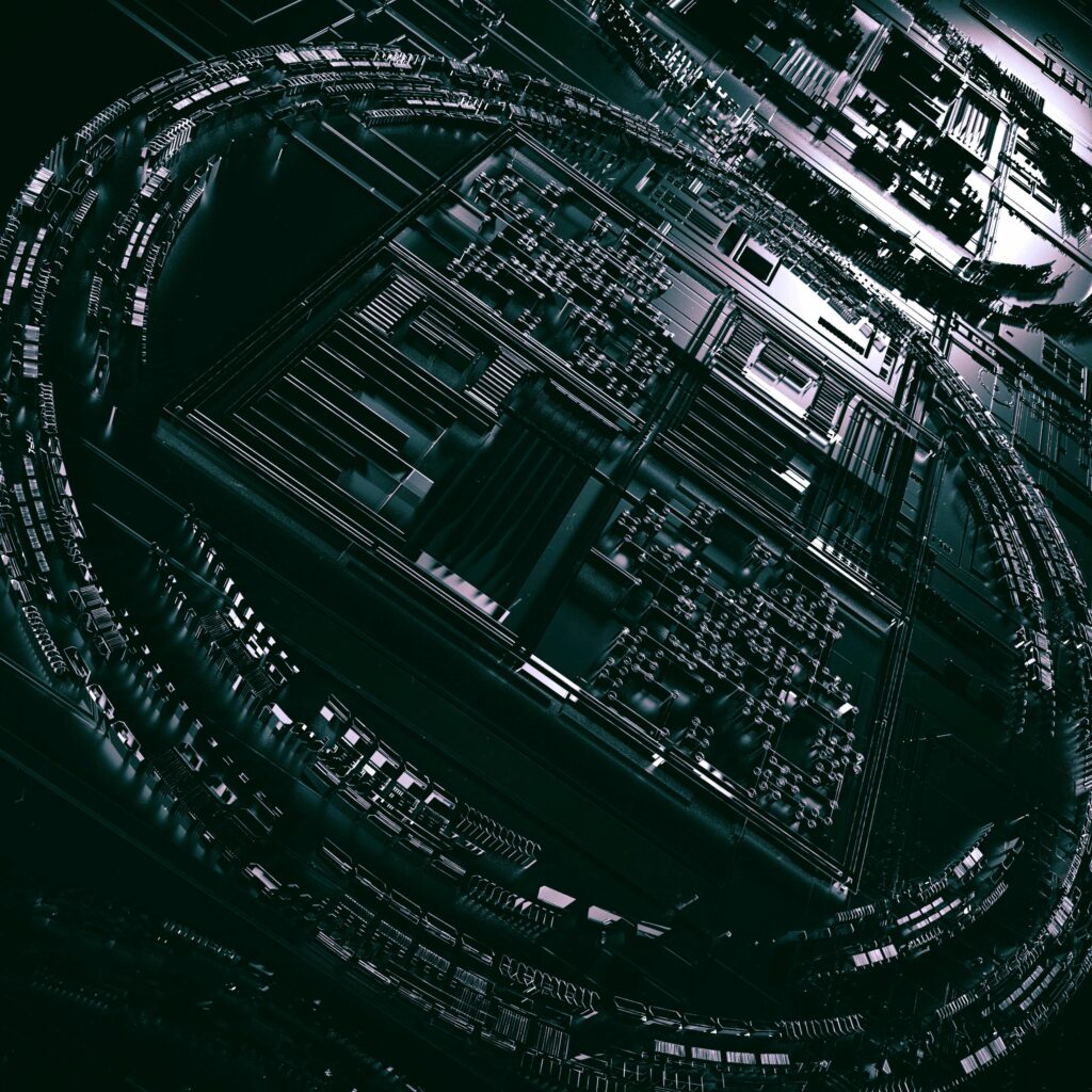 Futuristic Circuit Board Wallpaper: 3840x3840 High-Resolution Art