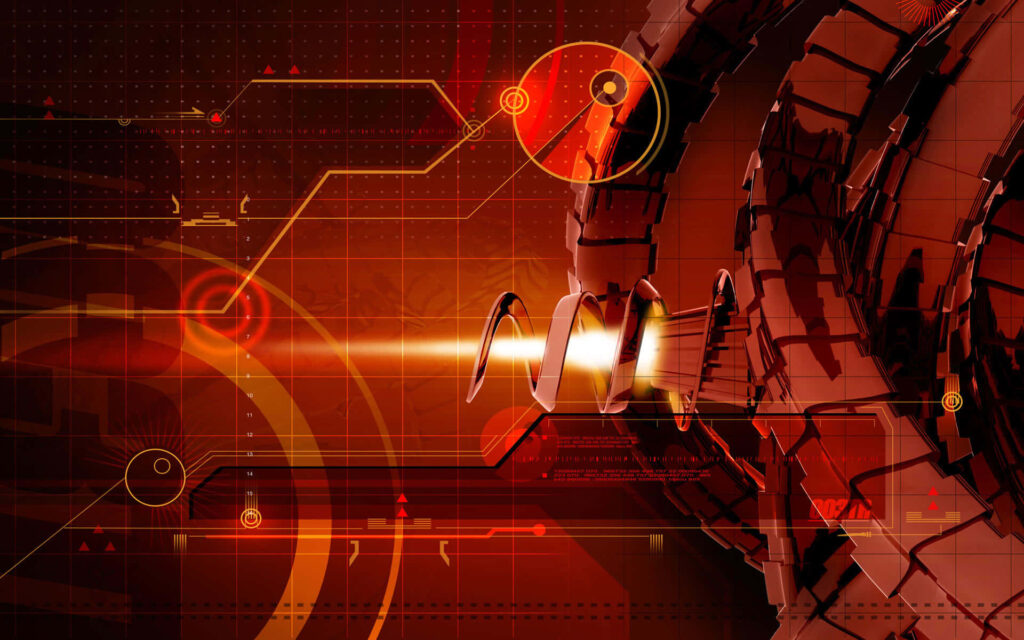 Vibrant 3D Tech Wallpaper: Futuristic Geometric Design Background