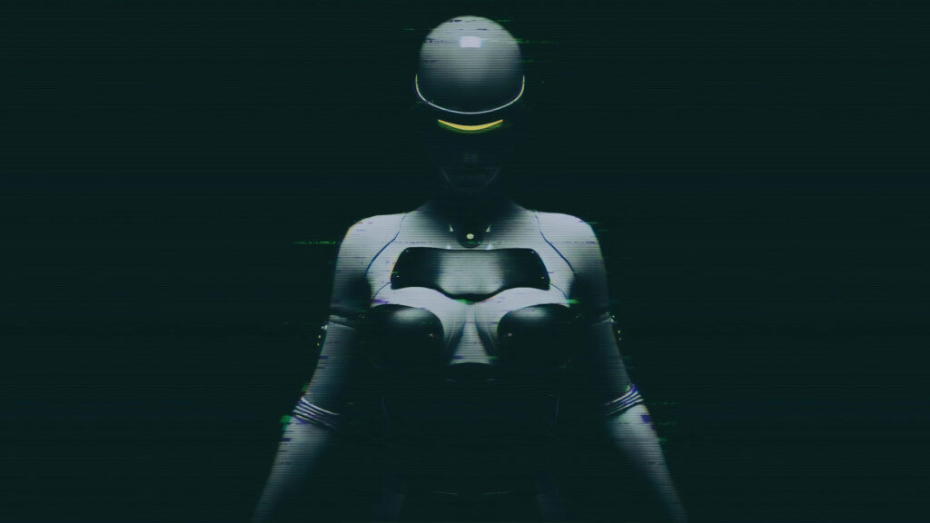Futuristic AI Robot Wallpaper: Sleek Design & Tech Innovation