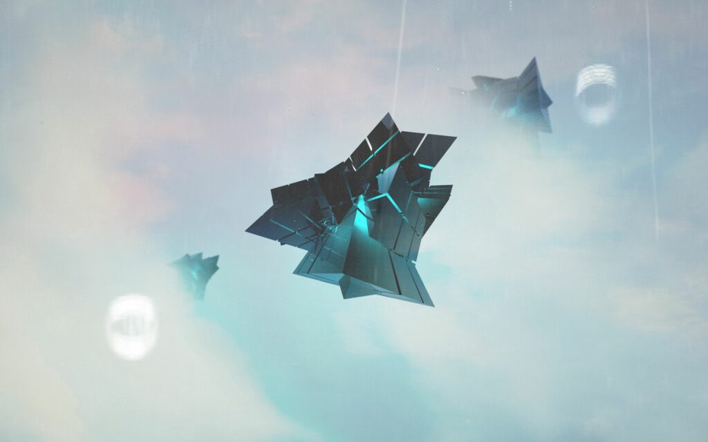 Futuristic Abstract Geometric Wallpaper - Ethereal Light Background