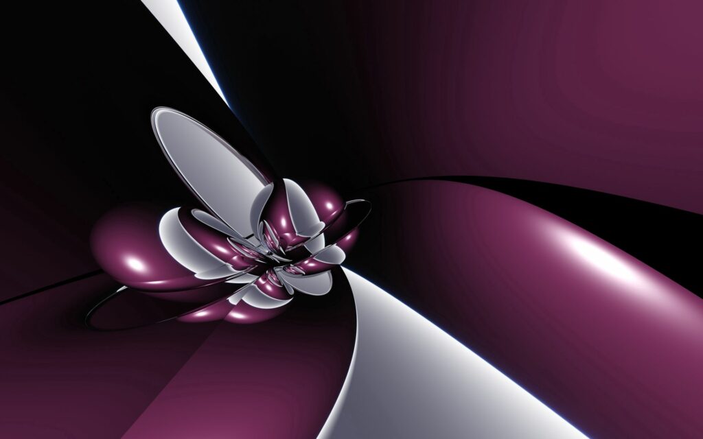 Futuristic Purple & Silver Abstract Wallpaper - 1920x1200 Background