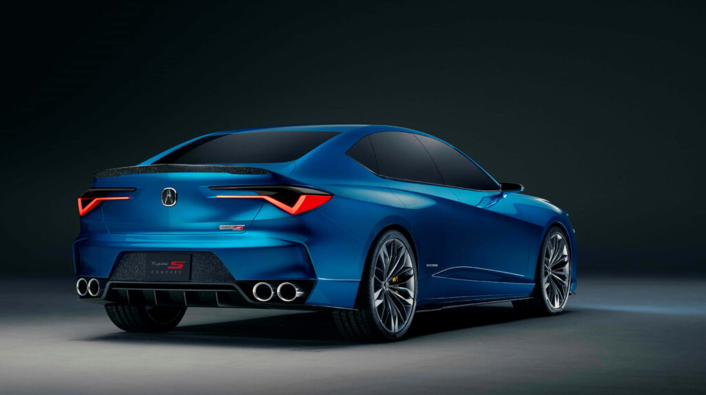 Futuristic Acura Type S Concept Wallpaper: Sleek Blue Design