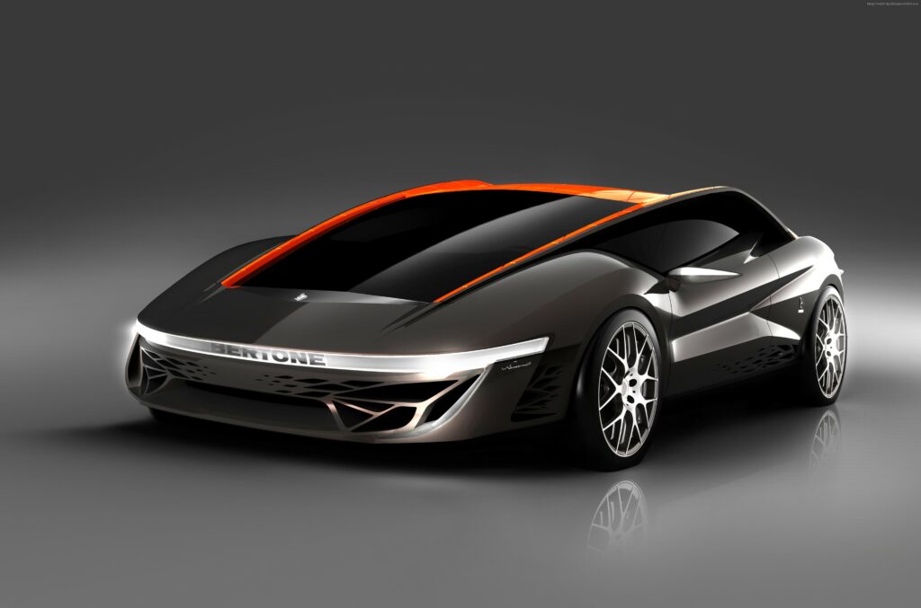 Futuristic Bertone Nuccio Concept Car Wallpaper - Side View Design