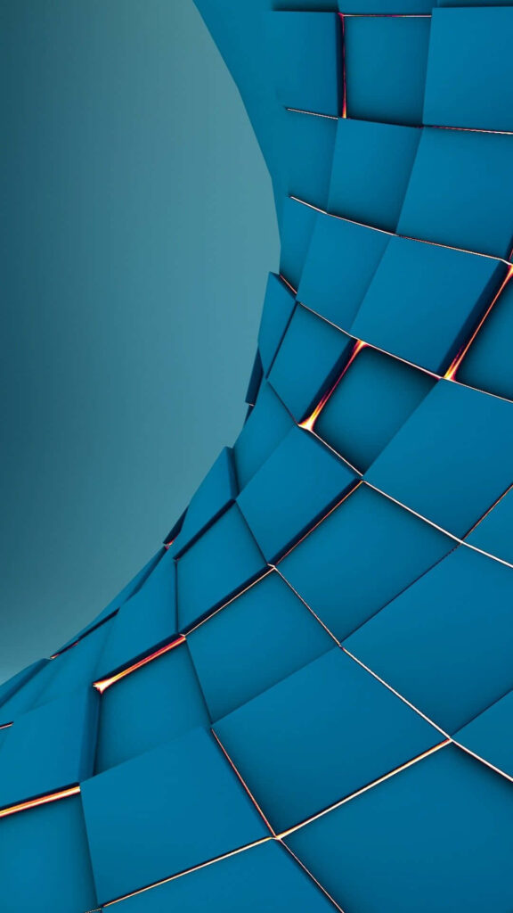 Dynamic Futuristic Blue Grid Samsung Galaxy S3 Wallpaper Background