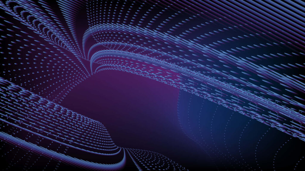 Futuristic Blue Hologram Architecture Wallpaper - Ethereal Background