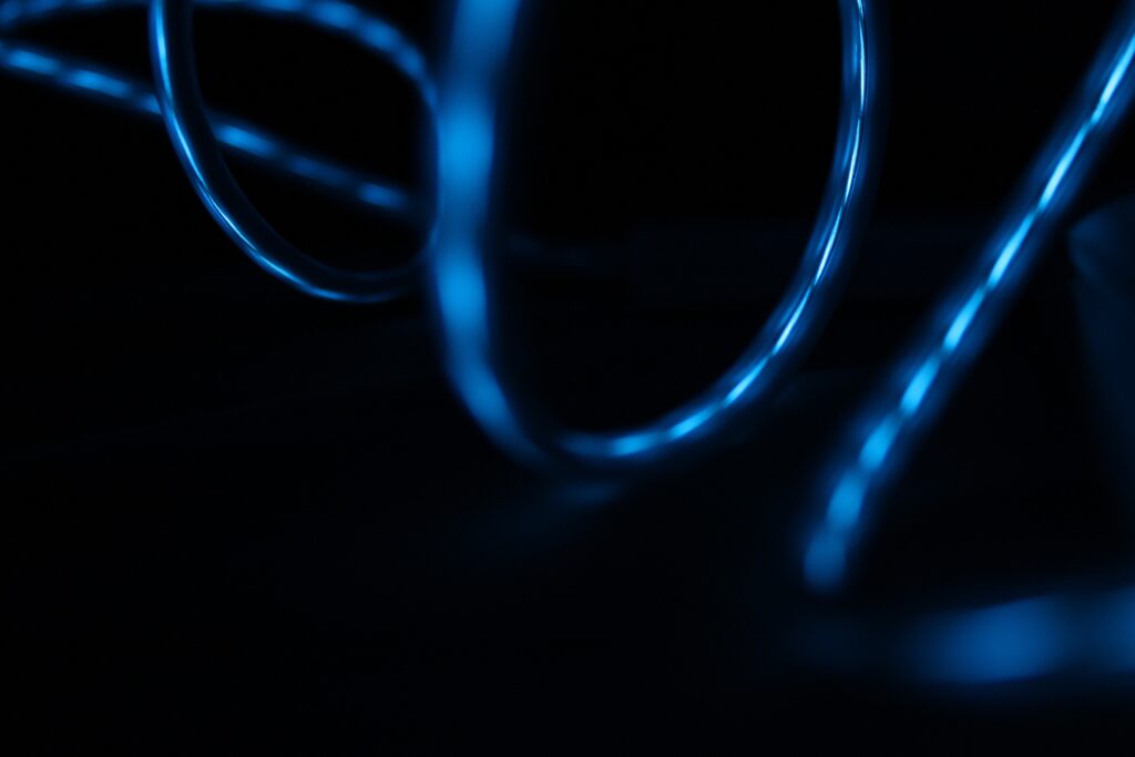 Futuristic Blue Lines Wallpaper - Abstract Plexus Design Background