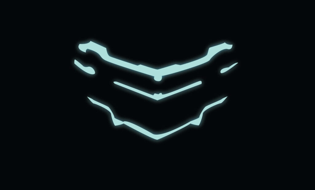Glowing Blue Minimalist Wallpaper | Sci-Fi Design in 4K Quality