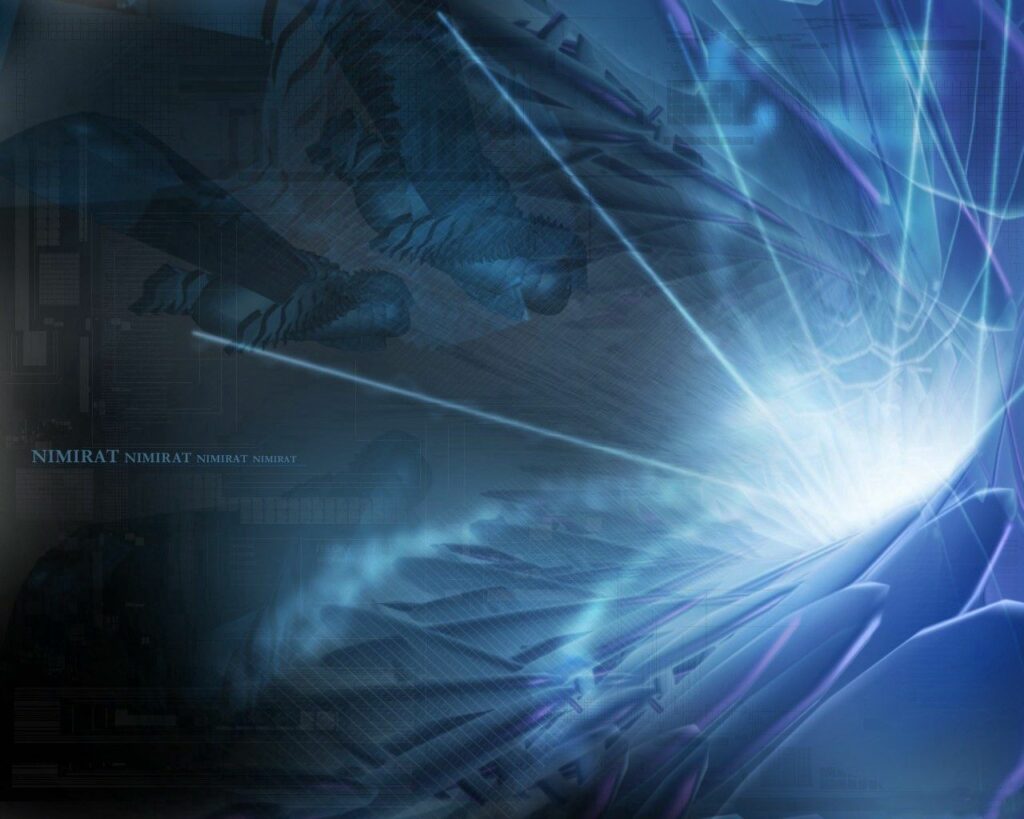 Futuristic Blue & Purple Energy Explosion Wallpaper - 1280x1024