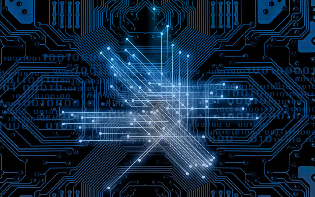 Futuristic Circuit Board Wallpaper: Advanced Digital System Design