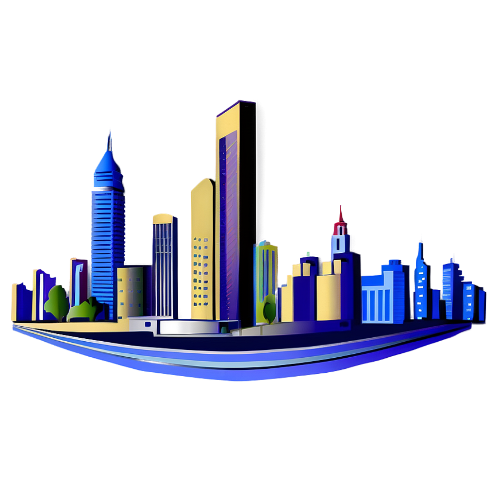 Futuristic City Skyline Wallpaper: Neon Lights & Modern Design