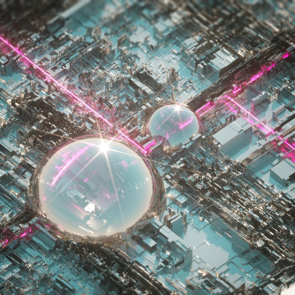 Futuristic Cityscape Wallpaper: Mesmerizing 3D Architecture & Cupolas