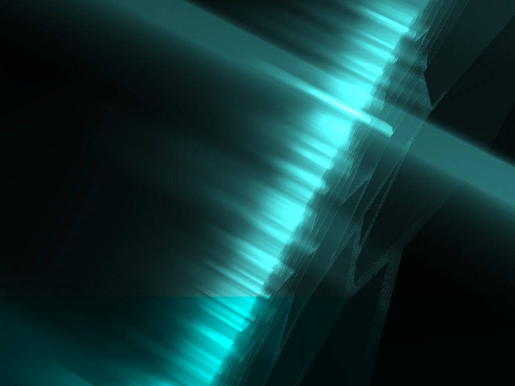 Abstract digital wallpaper with dynamic cyan light streaks on a dark minimalist background