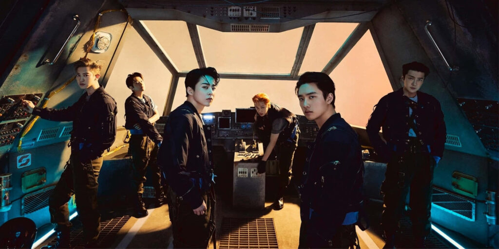 Futuristic EXO Wallpaper: Captivating K-pop Charisma & Style
