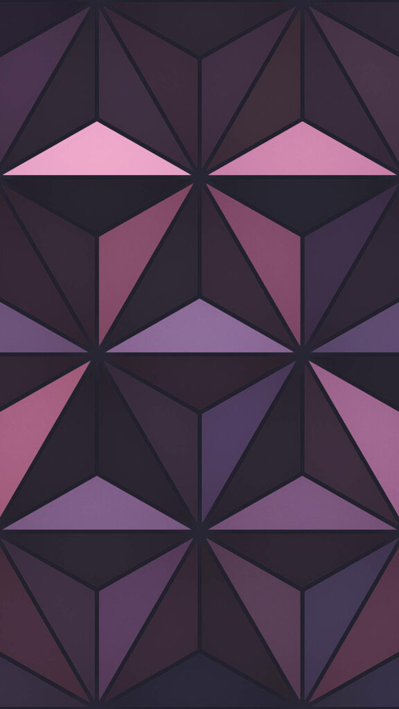 Faded purple geometric wallpaper with Epcot-inspired triangular facets in minimalist style
