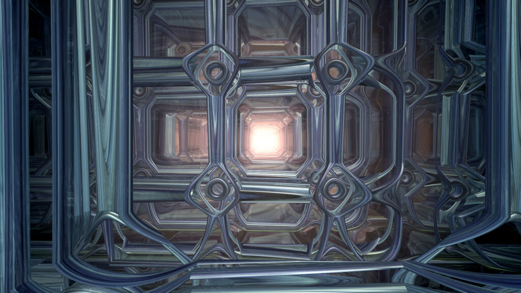 Futuristic Geometric Wallpaper: Abstract Patterns & Visual Depth