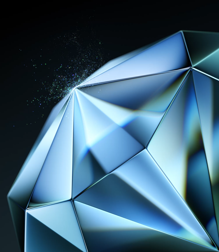 Futuristic Geometric Wallpaper: Dynamic Crystalline Design Background