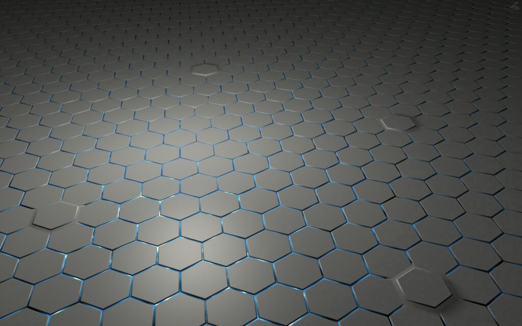 Futuristic Hexagonal Pattern Wallpaper - 2560x1600 Dynamic Background