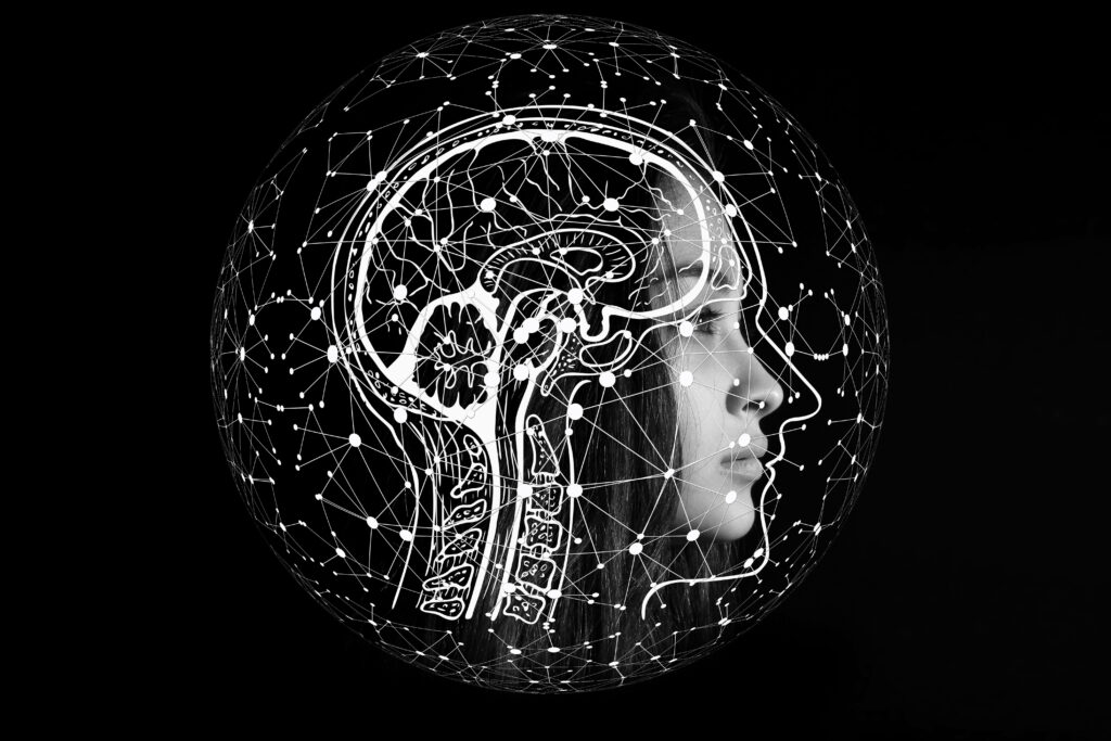 Digital Mindscape Wallpaper: Neural Network & Interconnected Nodes