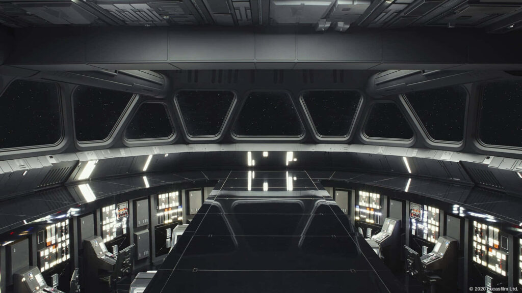 Futuristic Imperial Star Destroyer Bridge Wallpaper Background