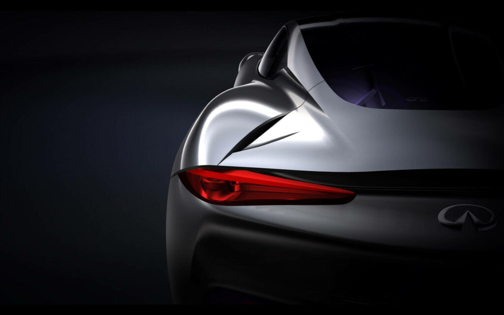 Modern Infiniti Car Wallpaper: Sleek Design & Bold Taillights