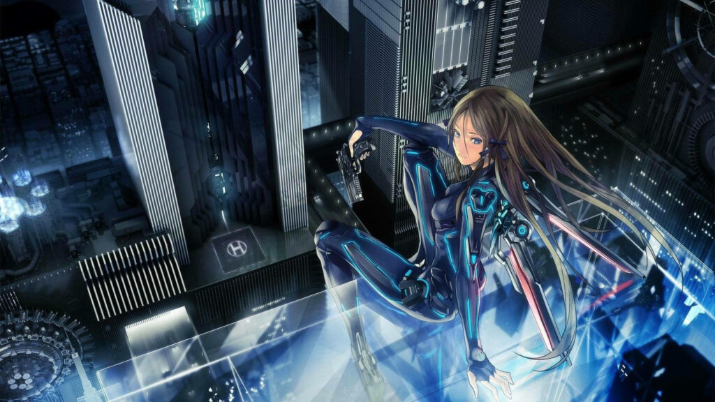 Futuristic Koko: Cyberpunk Wallpaper for Sci-Fi Fans