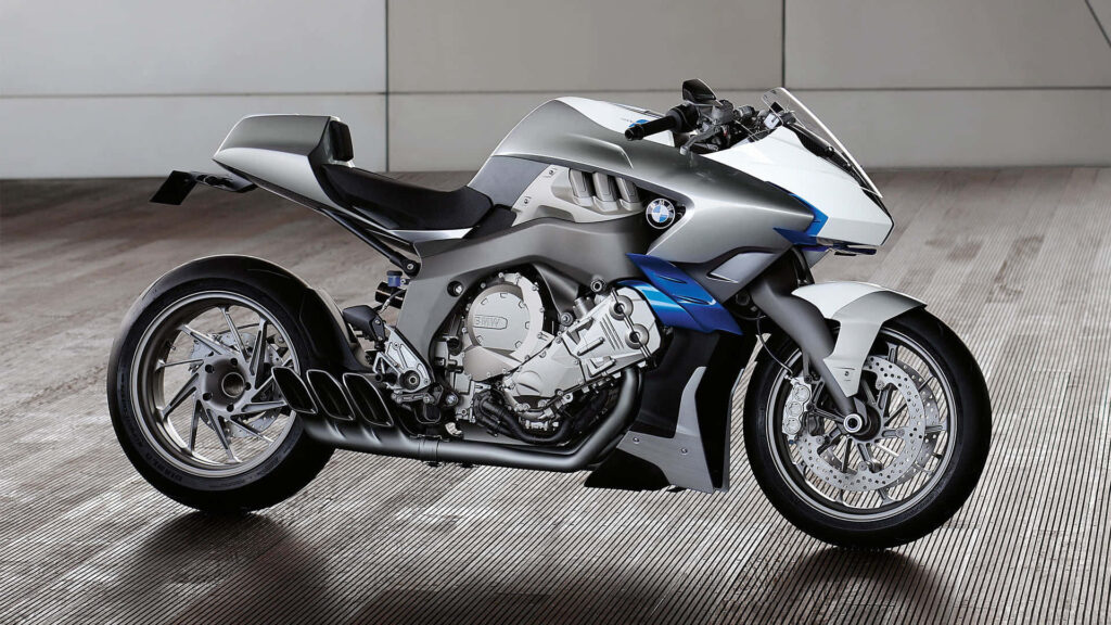 Sleek Futuristic Motorcycle Wallpaper: Aerodynamic Luxury Design