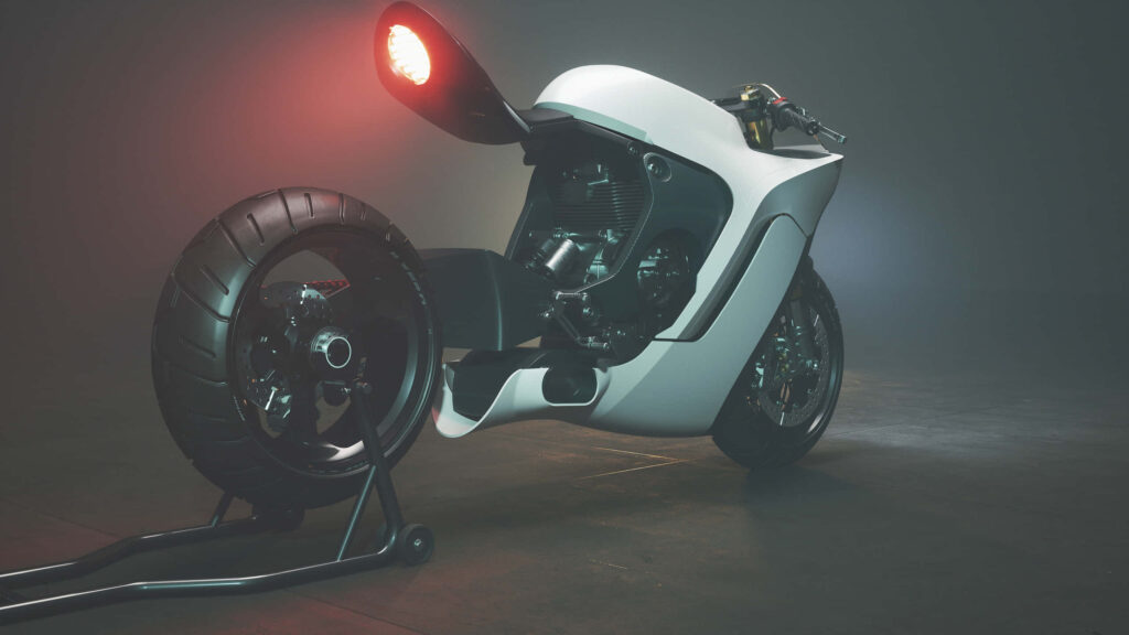 Futuristic Motorcycle Wallpaper: Sleek Design & Engineering Excellence