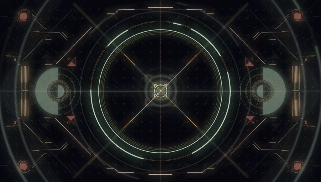 Futuristic Neon Circles Wallpaper - 3840x2180 Geometric Design